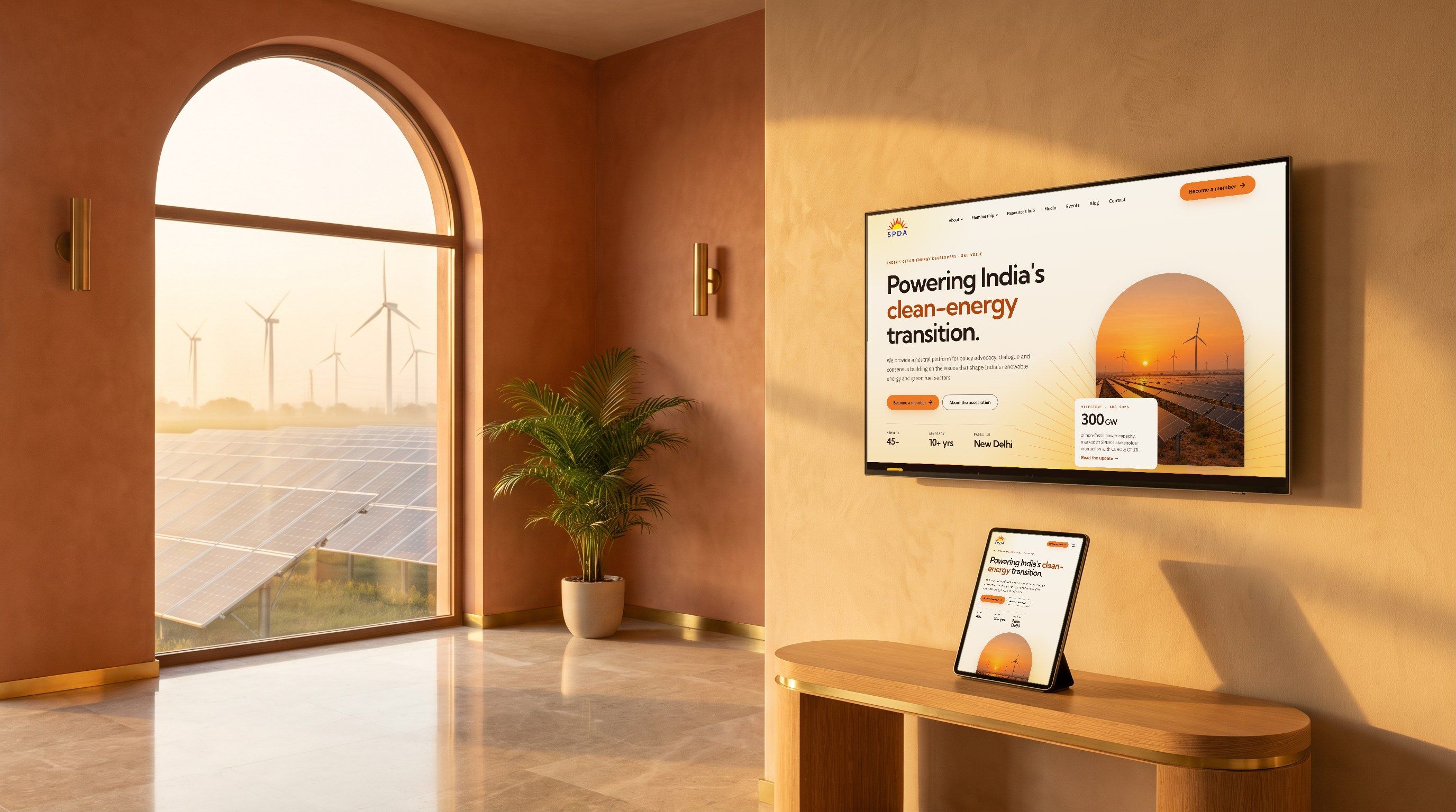 SPDA: Clean-energy association website & brand